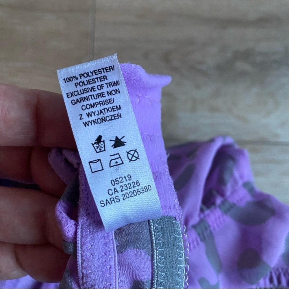 Vintage LaSenza baby doll lingerie negligee purple leopard print Y2K - Picture 6 of 8